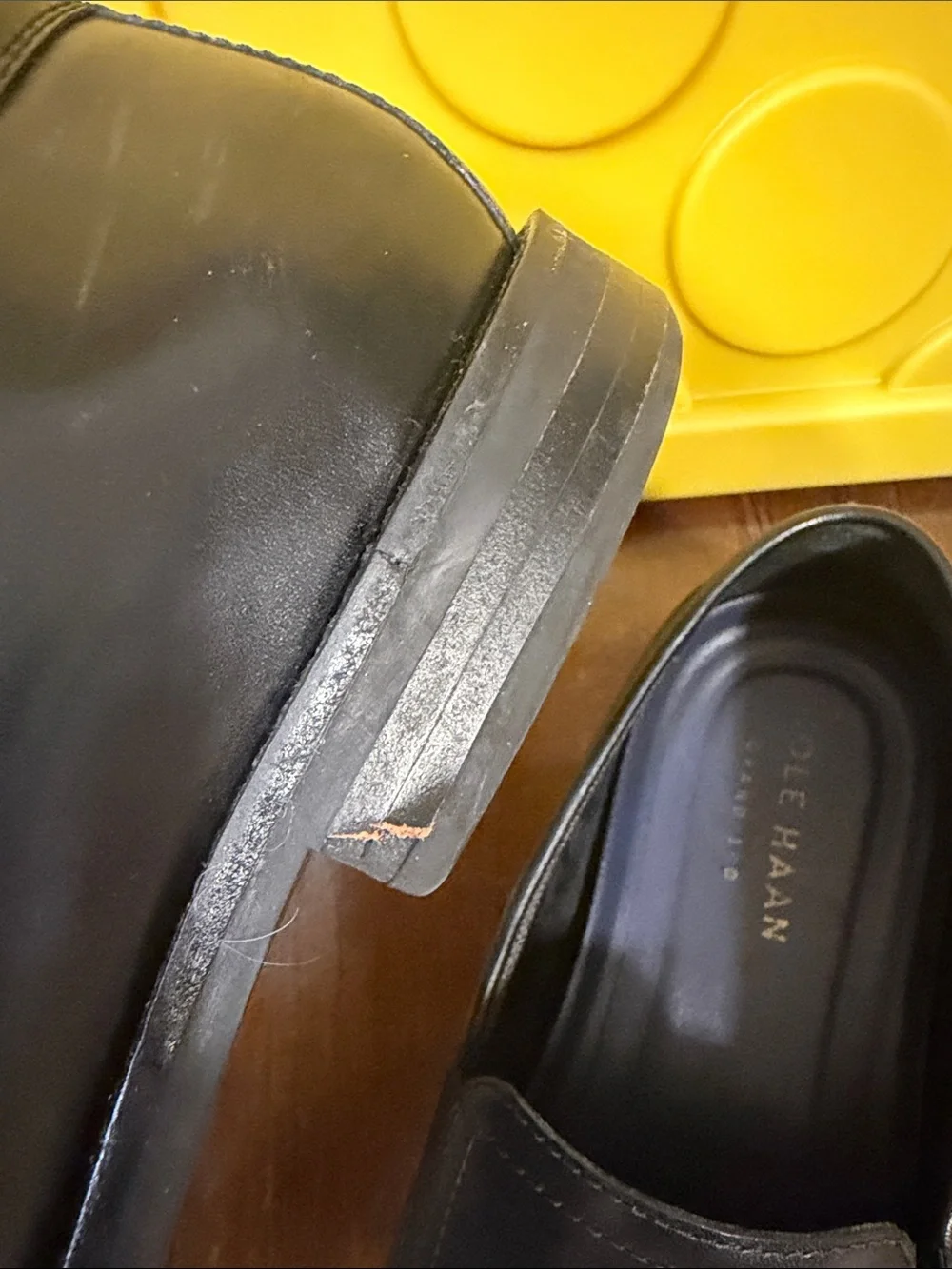 Cole Haan Black Leather Slip-On Loafers — Men’s Dress Casual Size 11